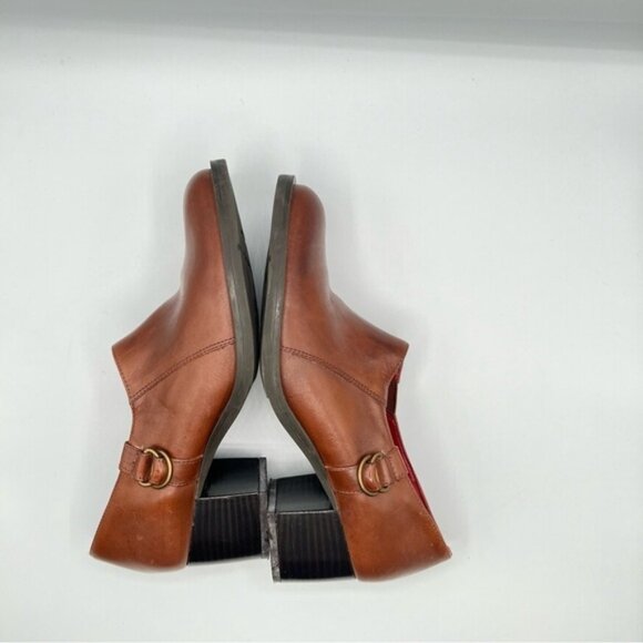 Naturalizer womens Brown Loafer slip on heels Sz 8M - Picture 6 of 11